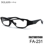 factory900（ファクトリー900）fa-231 54mm <br>6カラー 001(黒) 098(グレー) 117(グレー) 132(茶)  369(赤) 377(紫)<br>メンズ メガネ 眼鏡 サングラス<br>【店頭受取対応商品】