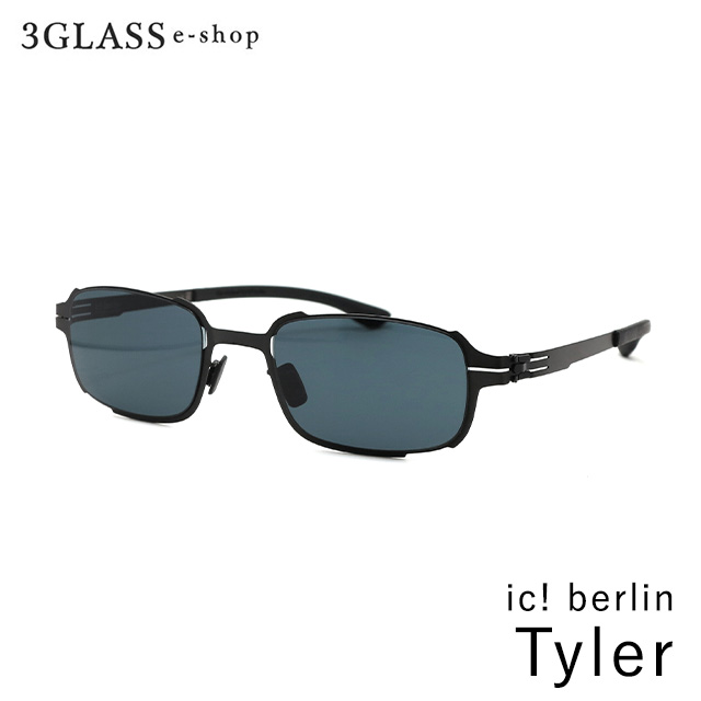 ic! berlin Tyler ブラック メンズ メガネ サングラス 眼鏡